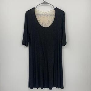 Vanity 3/4 Sleeve Dress with Lace Women’s Size Large